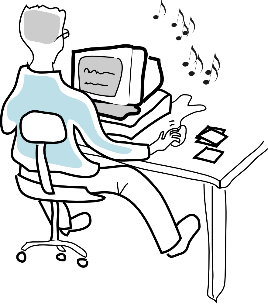 Get Notified Of Exclusive Freebies - Listen Music On The Computer (882x1000)