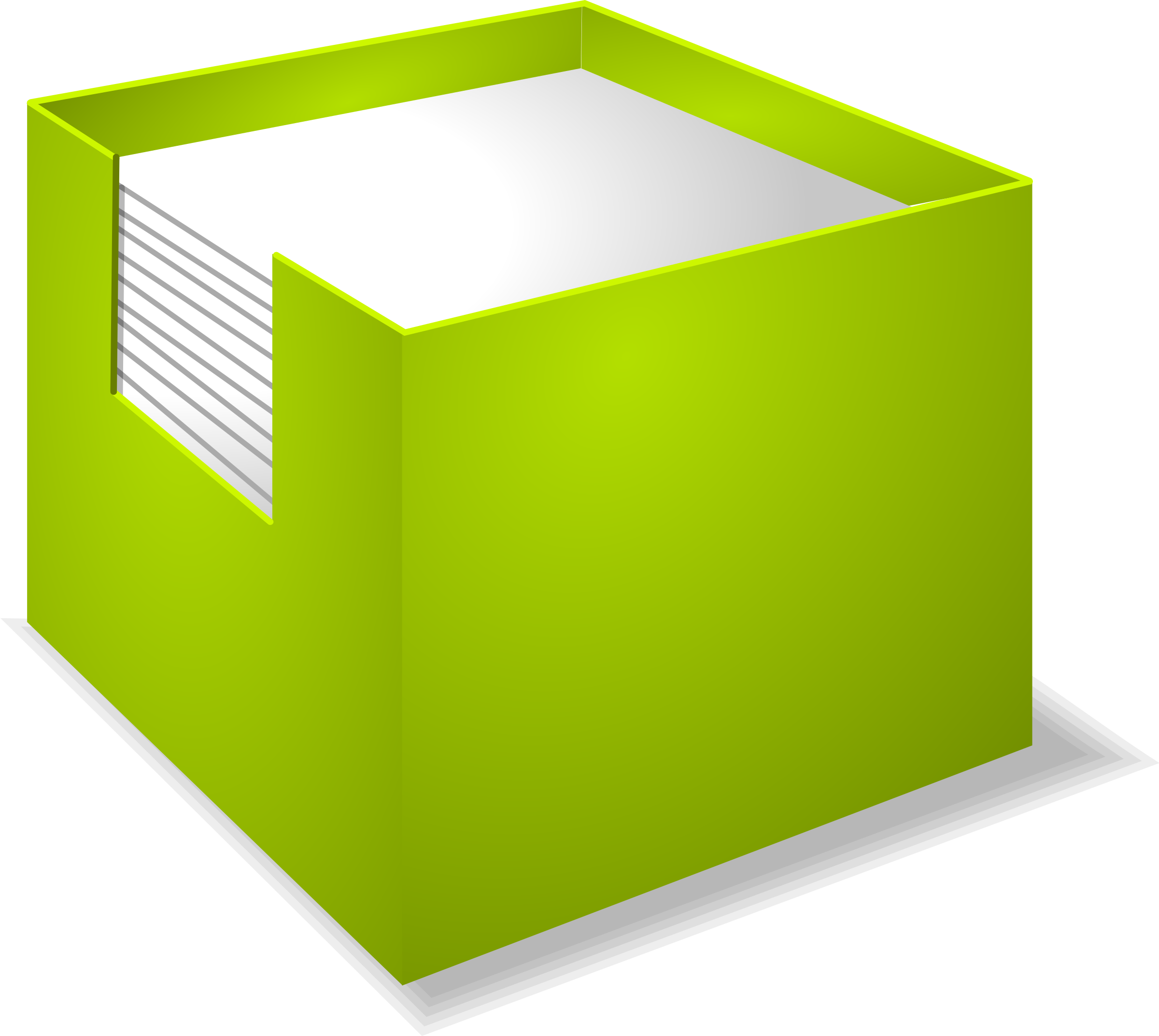 Paper Post-it Note Box Clip Art - Paper Post-it Note Box Clip Art (2400x2145)