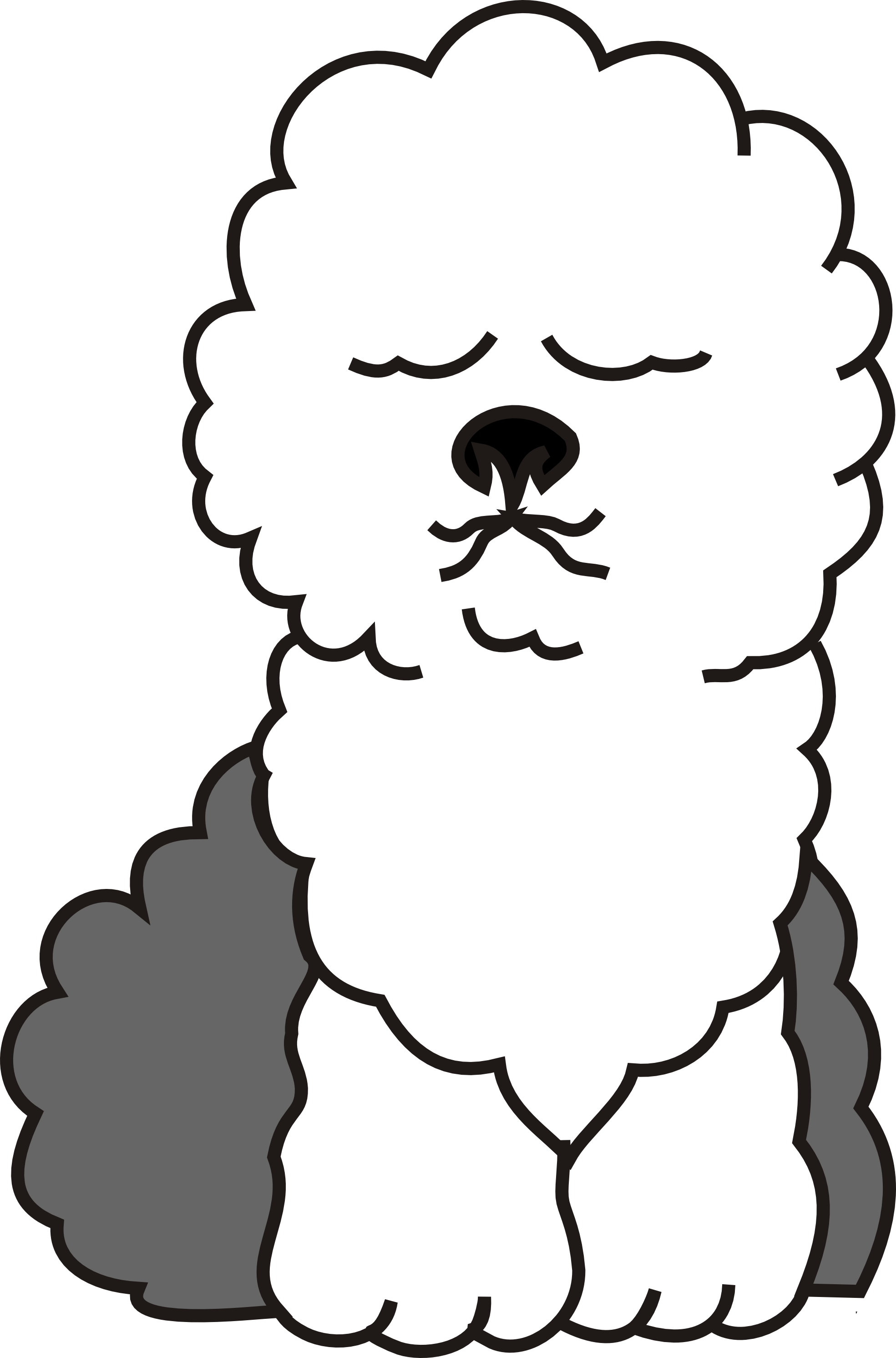 Net Clip Art Buggi Dog Bobtail Scalable Vector - Bobtail (1969x2982)