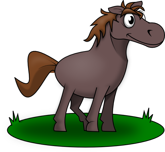Cartoon Horse Clipart - Cartoon Horse Clipart (579x534)