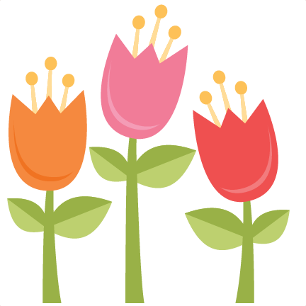 Spring Tulips Svg Scrapbook Cut File Cute Clipart Files - Tulips Clipart Png (432x432)