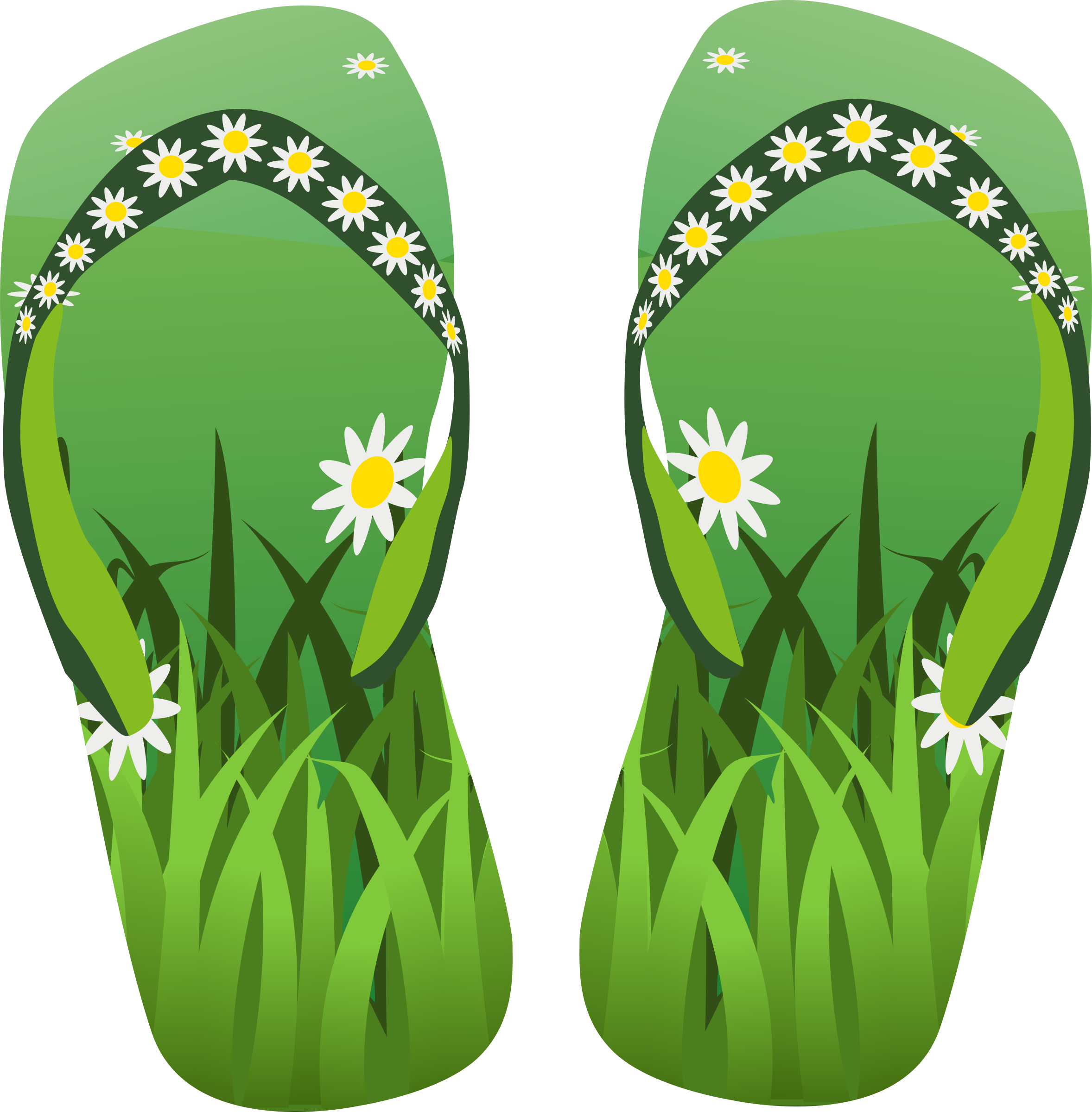 Clipart - Free Clip Art Flip Flops (2356x2400)
