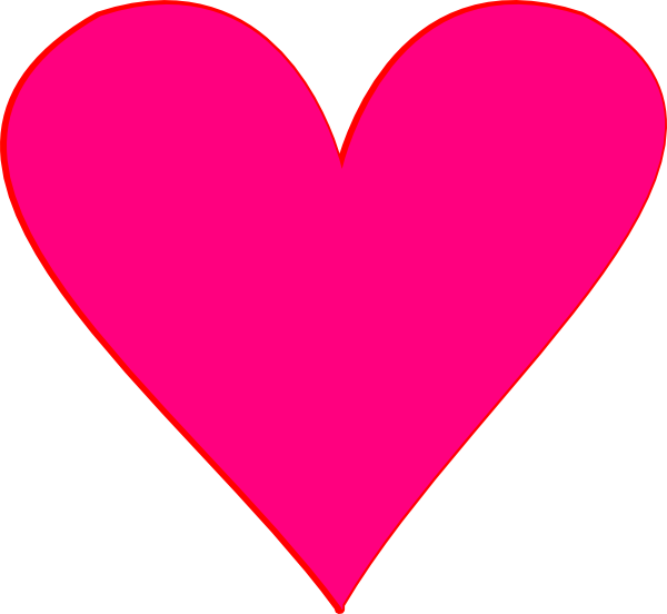Light Pink Heart Clipart Clipart Panda Free Clipart - Pink Heart Clipart Png (600x552)