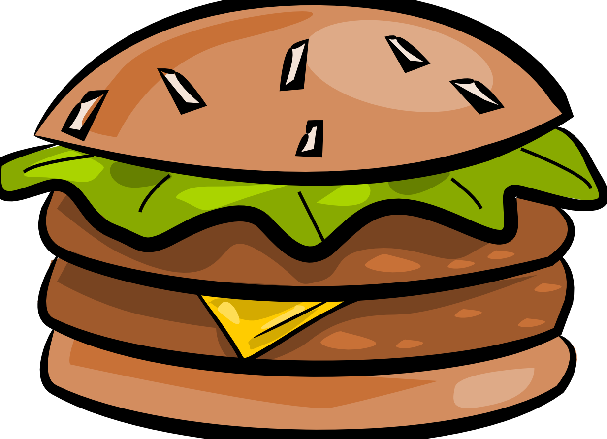 Free Hamburger Cliparts Transparent, Download Free - Clip Art (1233x892)