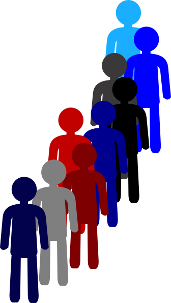 People In A Line Clip Art At Clker - People In Line Transparent (336x595)