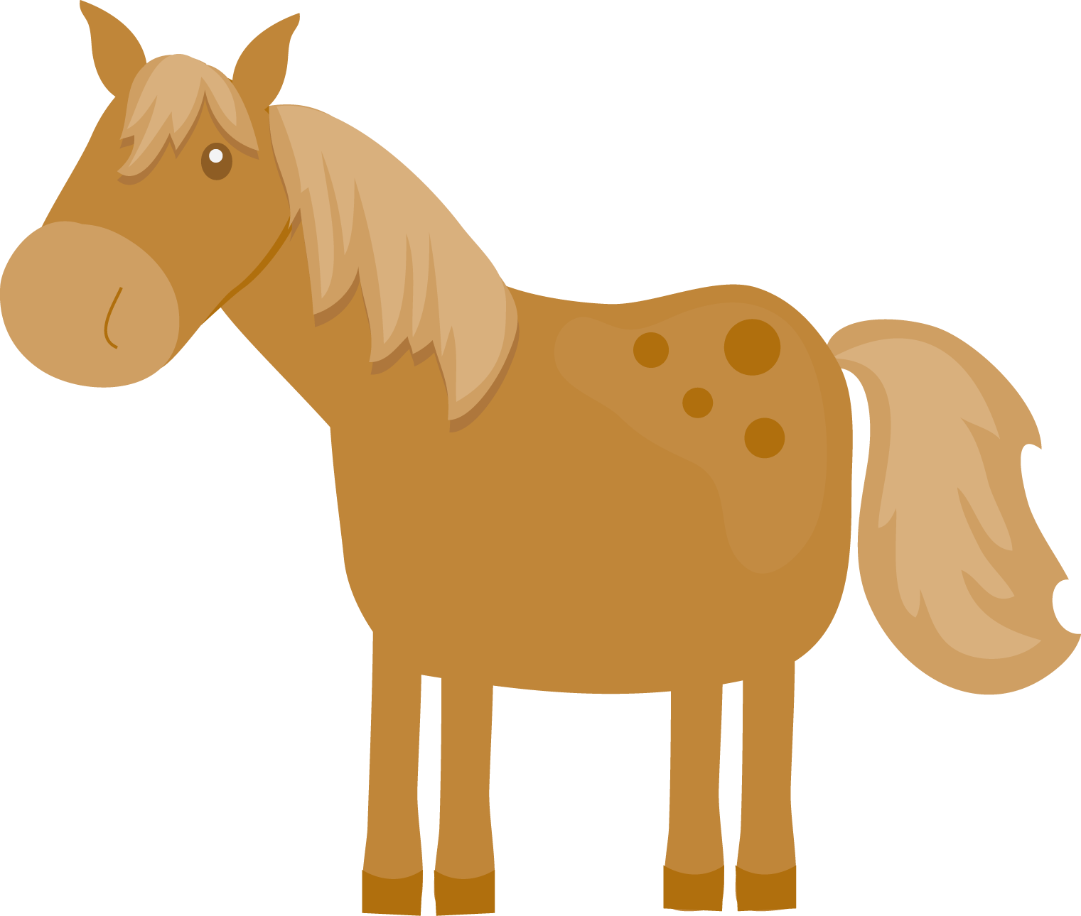 Dead Horse Cartoon - Cute Horse Clipart Png (1521x1290)