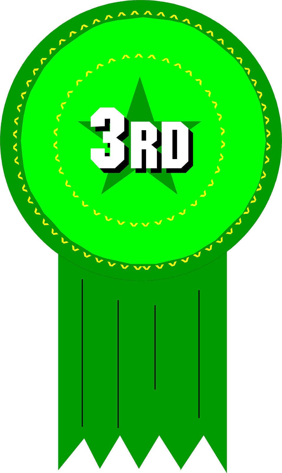 Award Free Stock Photo Illustration Of 3rd Place Ribbon - 3rd Place Ribbon Png (958x1606)