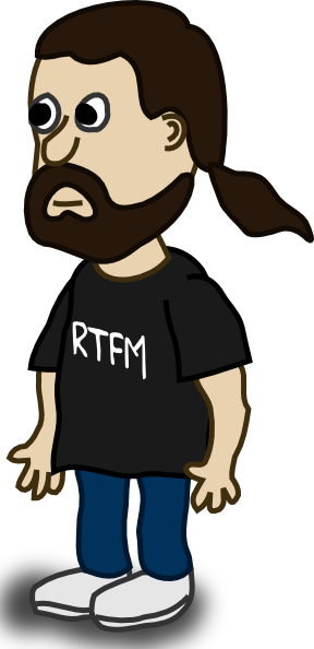 Guy Clipart - Man With Ponytail Cartoon (288x594)