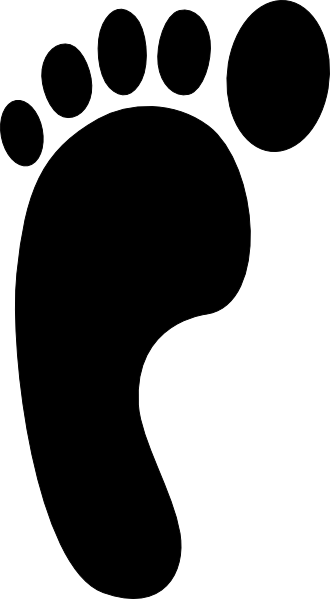 Footprint Clipart (330x599)