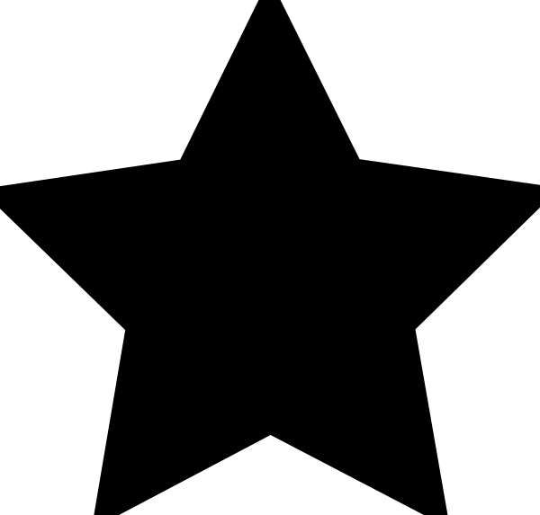 Star Icon Black Transparent (980x936)