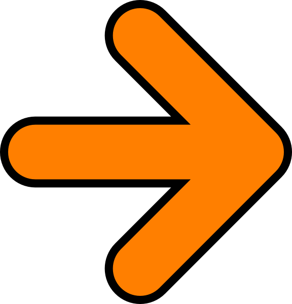 Orange Arrow Clip Art (576x599)