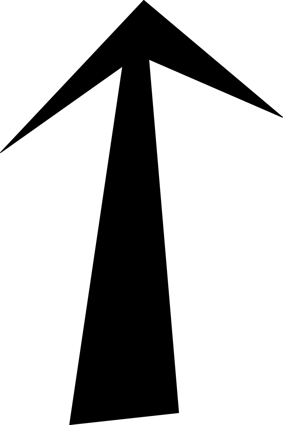 Arrow Black Free Stock Photo Illustration Of An Up - Strzałka Clipart (958x1438)