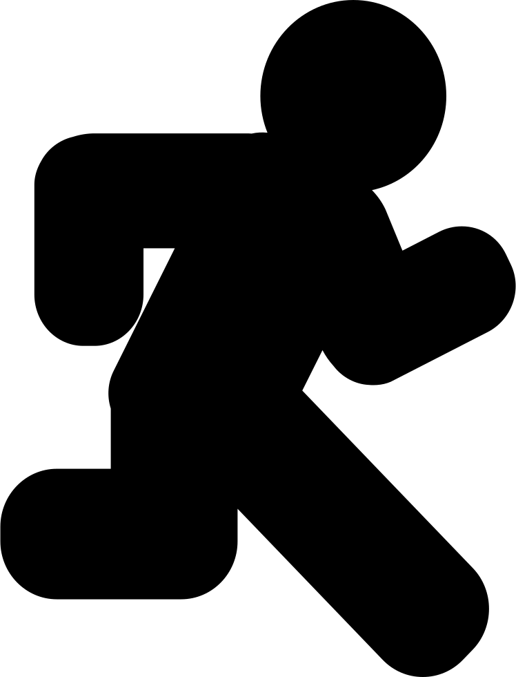 Size - Simbolo De Persona Corriendo (748x980)