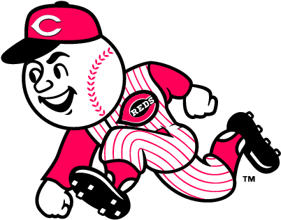 Running Man Was Retired After - Cincinnati Reds Logos (421x330)