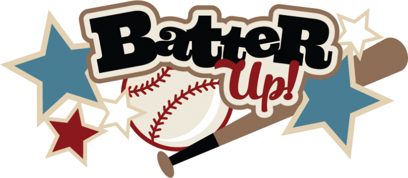 Batter Up Clipart (800x350)