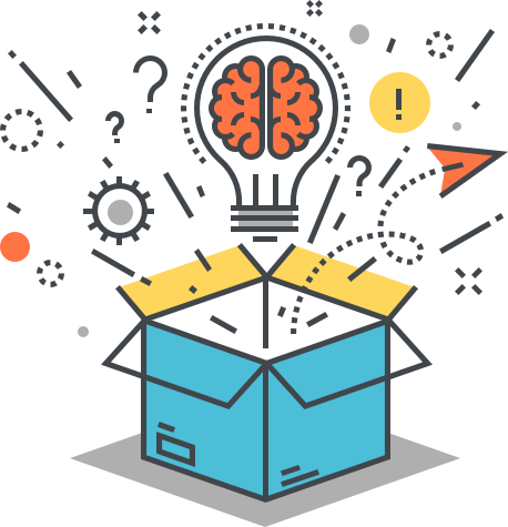 Techademy Participants - Think Outside The Box Clipart (458x475)