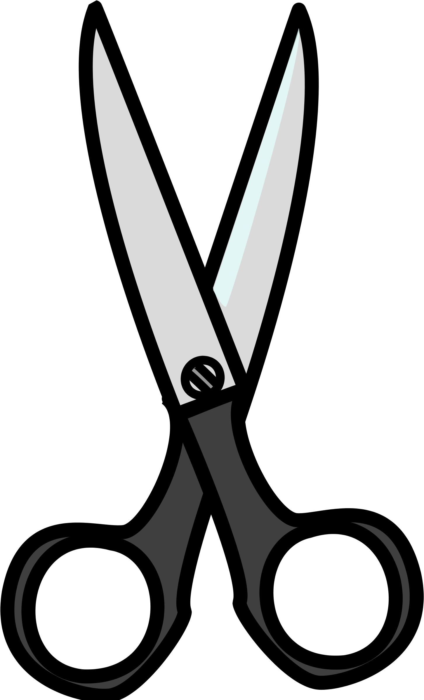 Excellent Clip Art Of Scissors Medium Size - Cartoon Scissors (2400x2400)