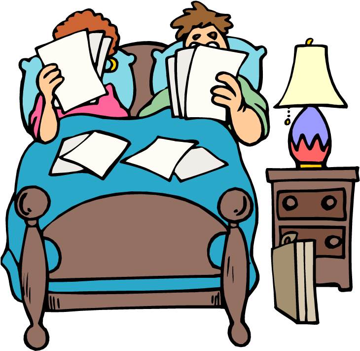 People In Bed Cartoon Picture - Two People In Bed Clipart (750x730)