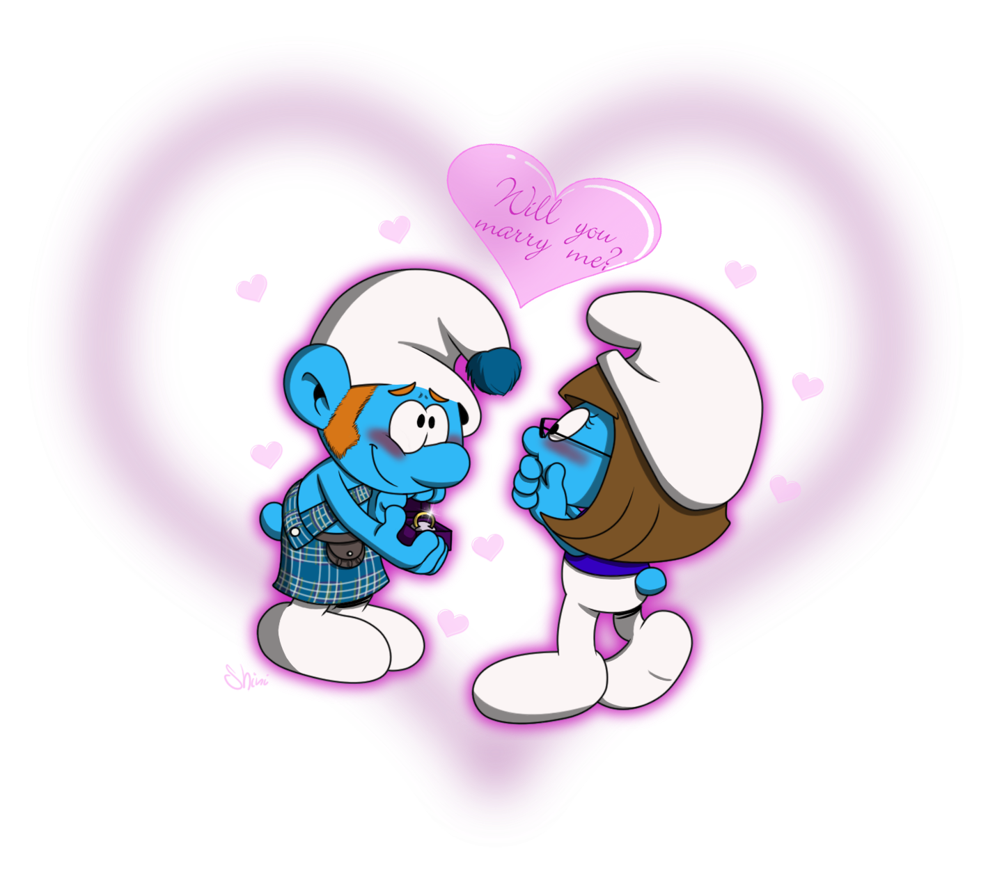 Primarella 28 15 'shini' By Shini-smurf ' - Shini And Gutsy (1465x1265)