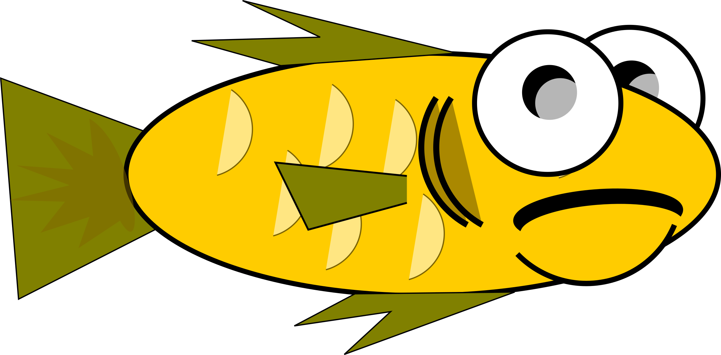 1283375516 - Fishes Cartoon Png (2400x1183)