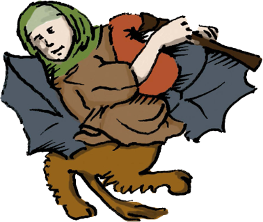 Misericordia Mischwesen Im Chorgestühl - Misericordia Mischwesen Im Chorgestühl (378x319)