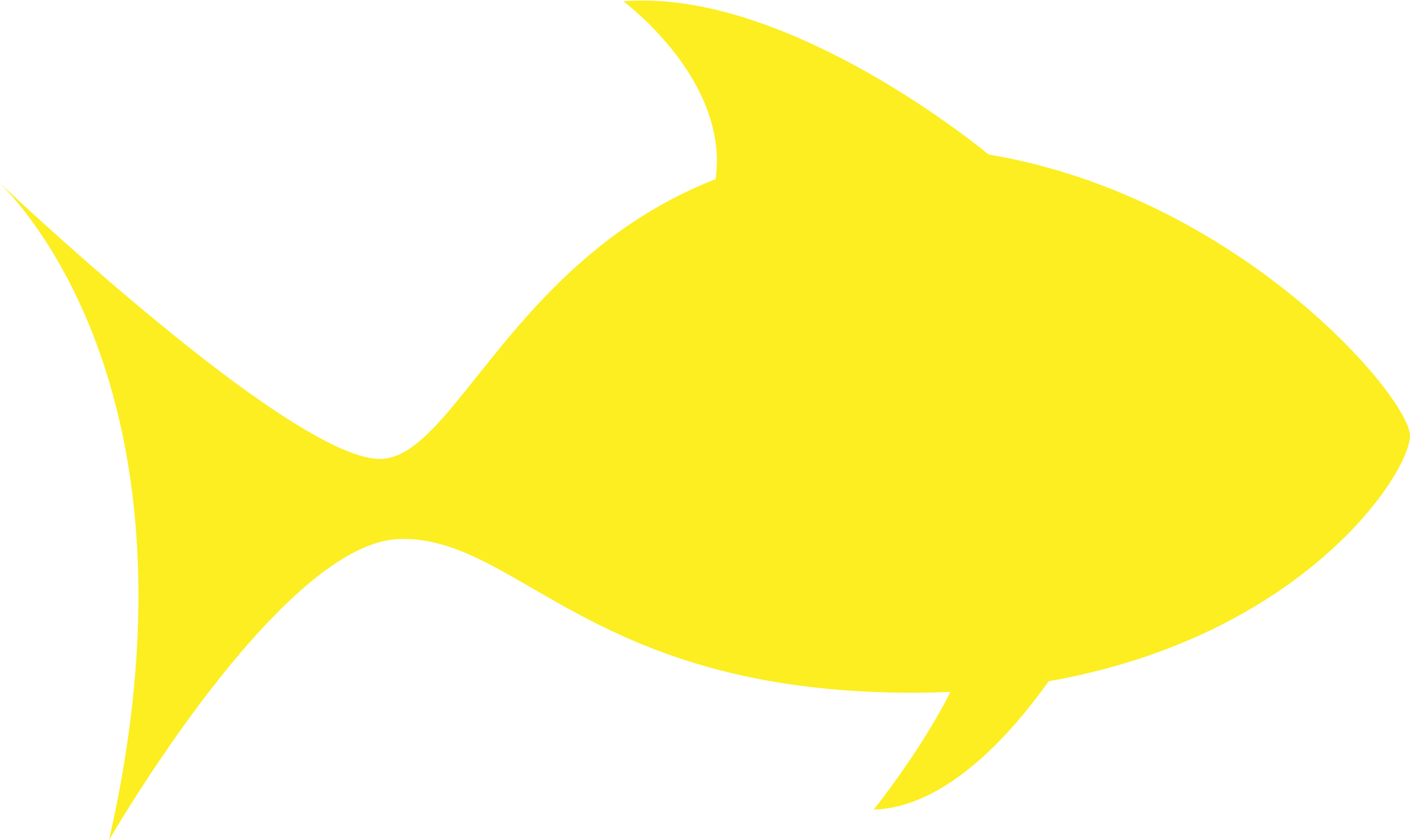 Yellow Fish Clipart - Yellow Fish Clipart (2391x1425)
