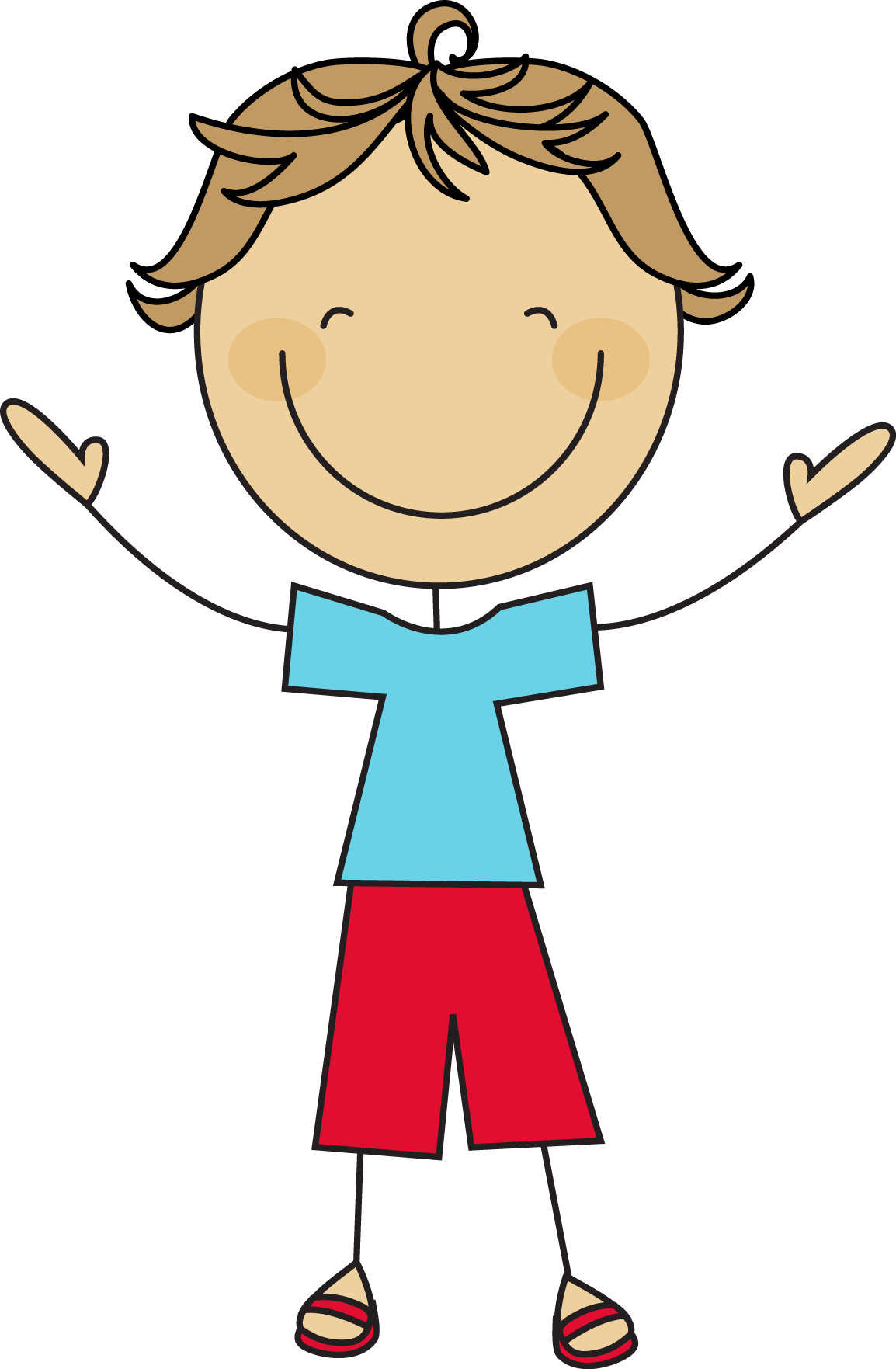 Boy Stick Figure Clipart - Cartoon Stick Figure Boy (1154x1763)
