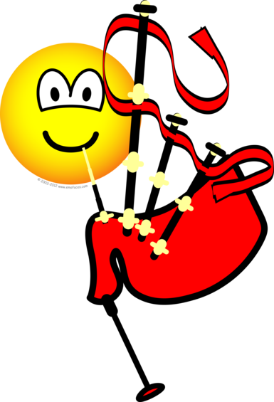 Doedelzak Emoticon - Bagpipe Emoji (385x565)