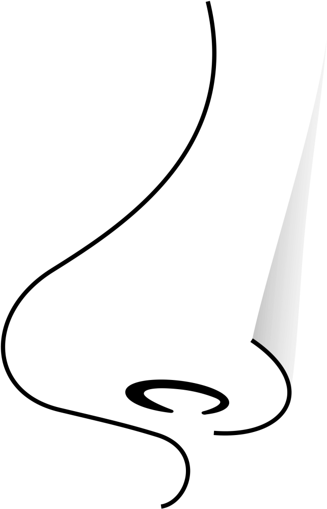 Nose Clip Art - Clip Art Black And White Nose (665x1024)