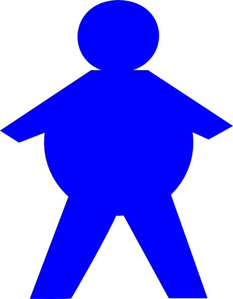 Stickman Fat Clip Art - Fat Stick Figure Clip Art (462x592)