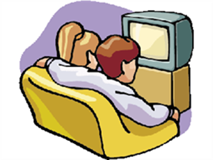 Regarder La Télé Clipart - Regarder La Télé Clipart (420x420)