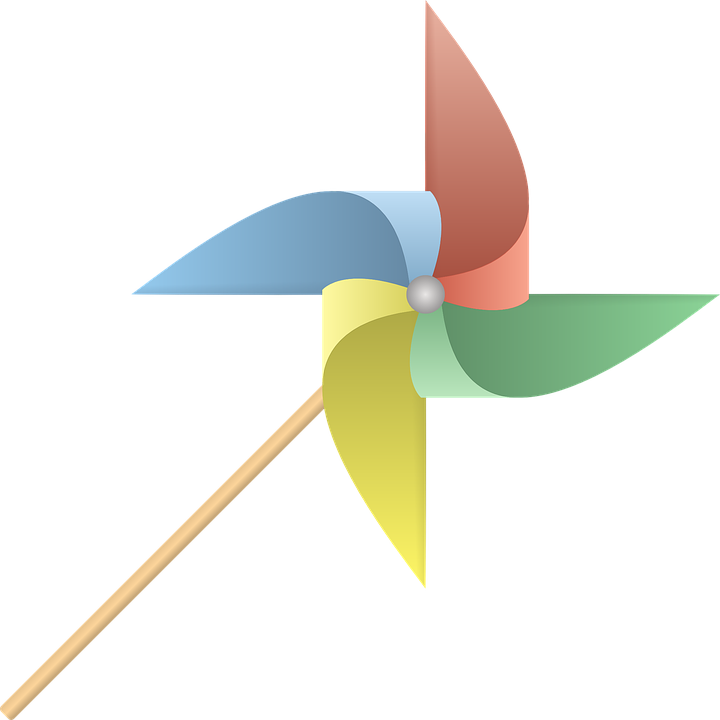 Nadelrad, Wind, Kinder, Entfaltung Gaby - Pipa E Catavento Png (720x720)