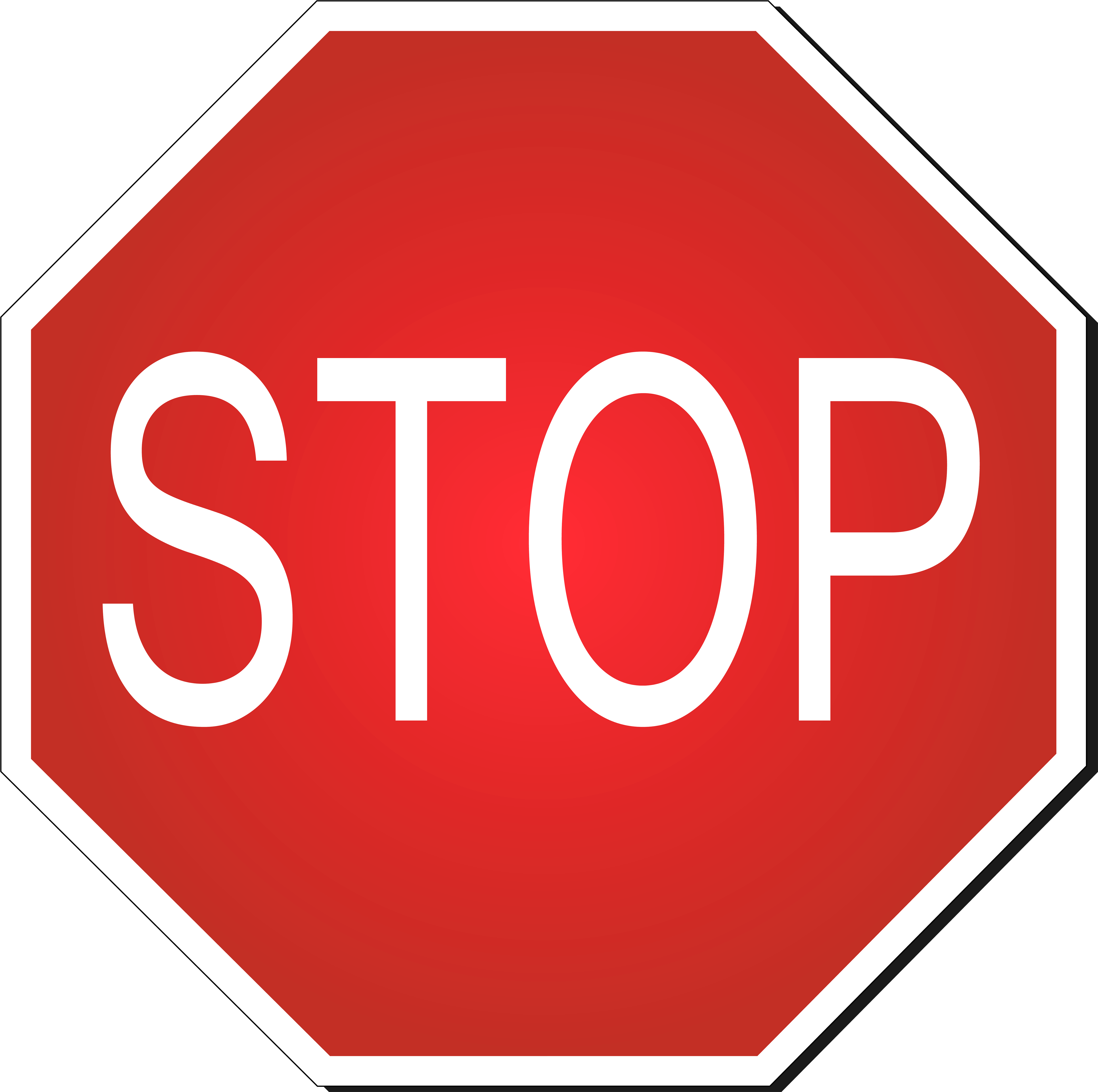 Road Stop Clipart - Stop Signal Vector (5000x4974)