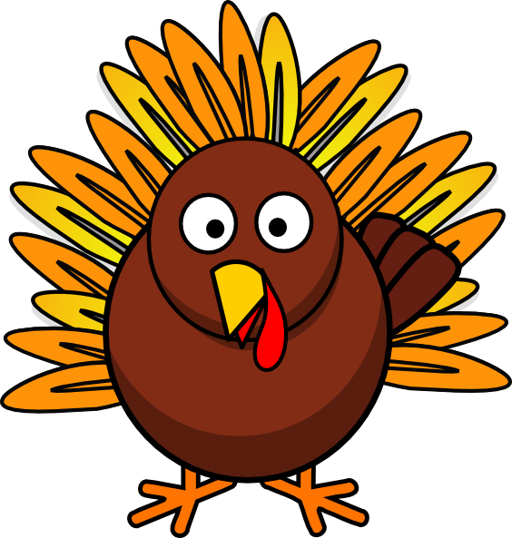 Turkey Clipart Free - Cartoon Chicken Shower Curtain (564x593)
