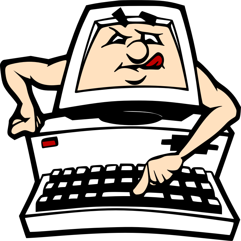 Clipart Computer Kostenlos - Funny Office Party Invitation (1024x1024)