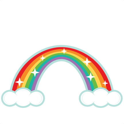Rainbow Clipart - Cute Rainbow Clipart (432x432)
