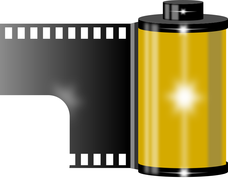 Free Film Roll Clip Art - Camera Film Clipart (800x646)