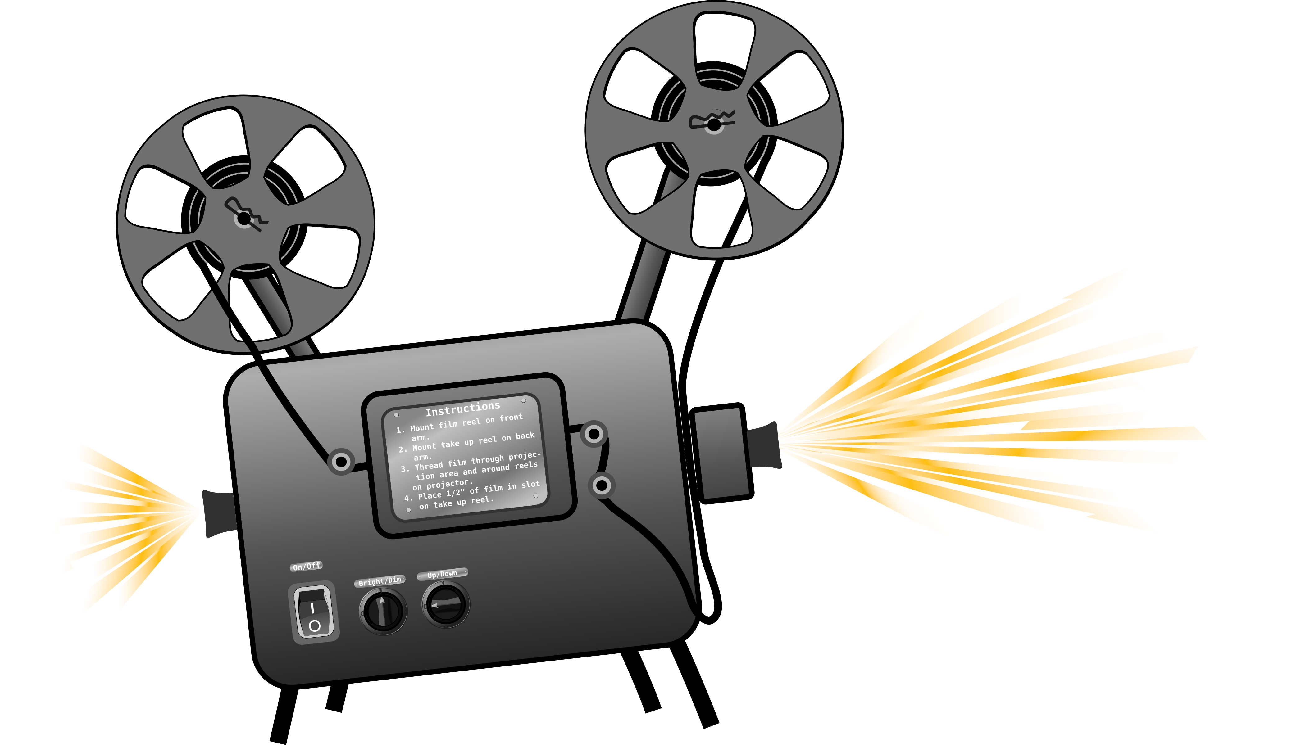 Clip Art Projectors Clip Art - Movie Projector (4189x2400)