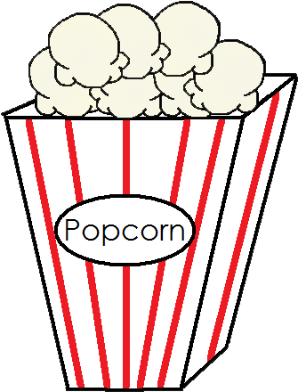 Popcorn Graphics By Ruth Circus - Popcorn Clipart Transparent Background (360x472)