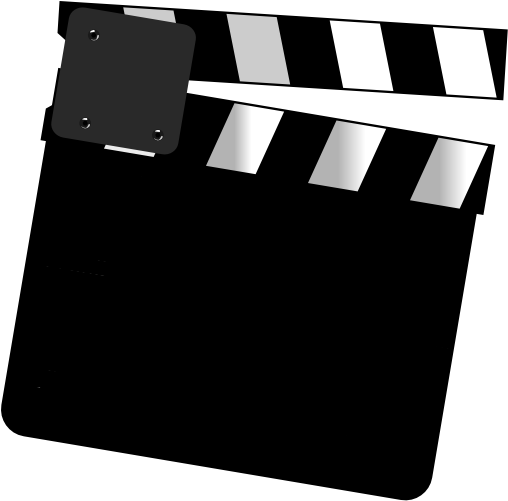 Stefan Productions Clip Art - Movie Clapper Board (558x598)