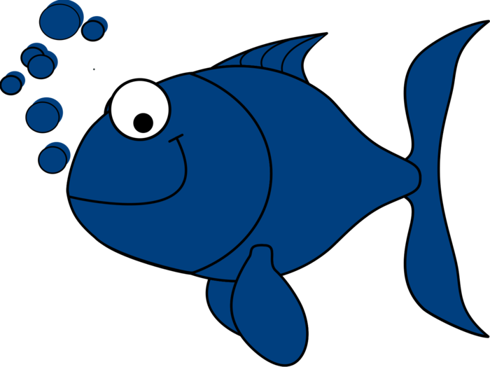 Cute Blue Fish Clipart Bclipart Free Clipart Images - Blue Fish Cartoon (700x524)