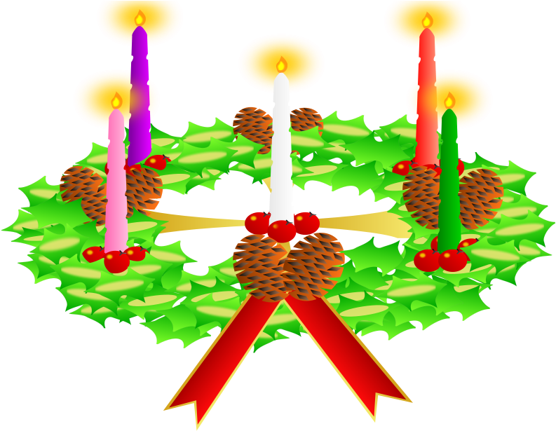 Free Christian Clipart Advent Wreath - Advent (800x617)