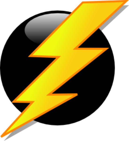 Lightning Bolt Free Images At Clker - Lightning Mcqueen Lightning Bolt Png (550x600)