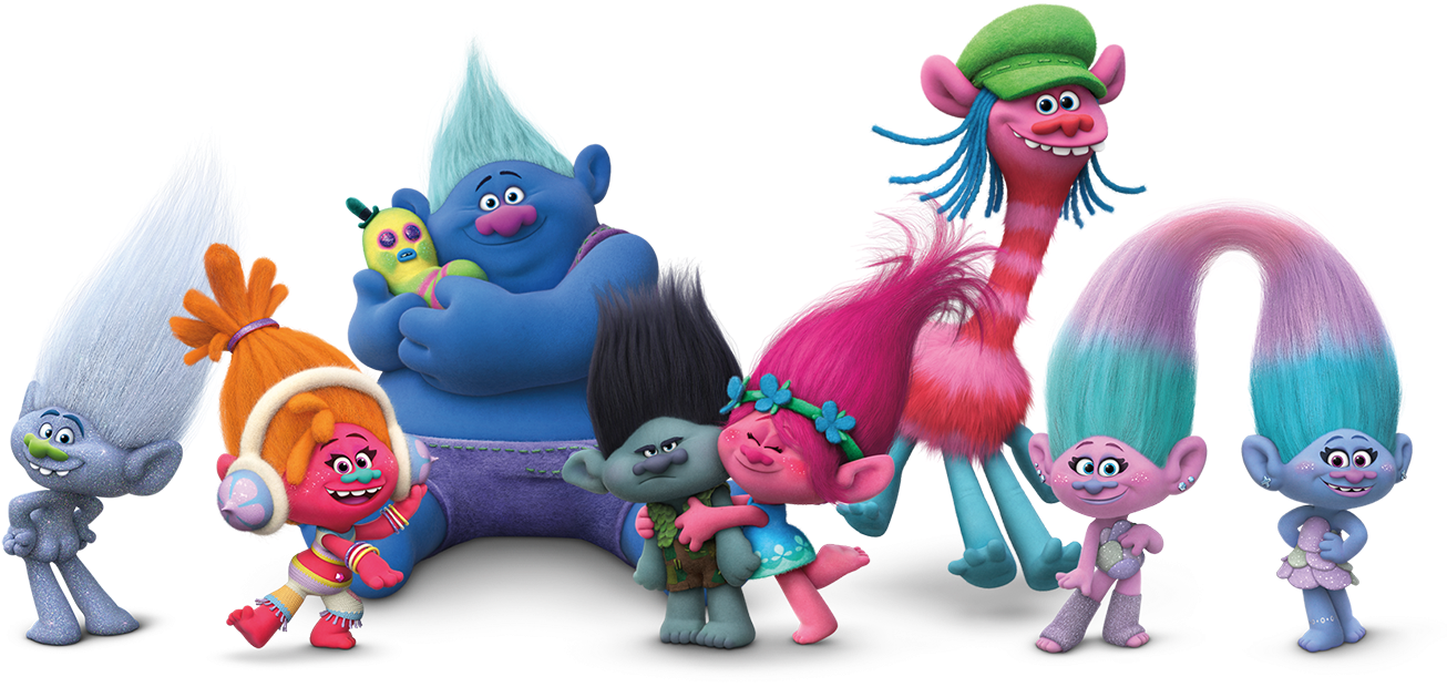 The Trolls - All Trolls Characters (1340x646)