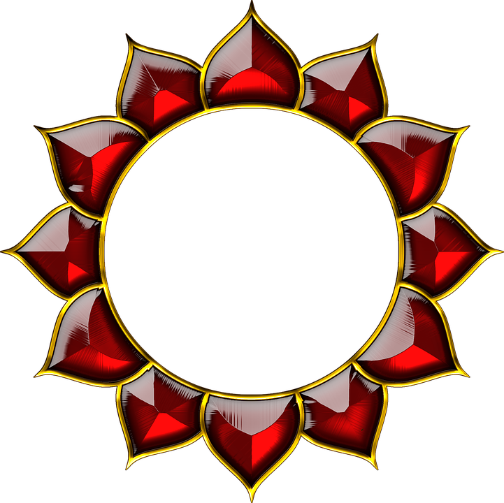 Chakra Lotus Yantra Spiritual Design Red G - Cakra Png (721x720)