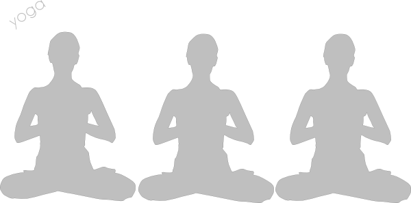Yoga Grey Clipart (600x297)