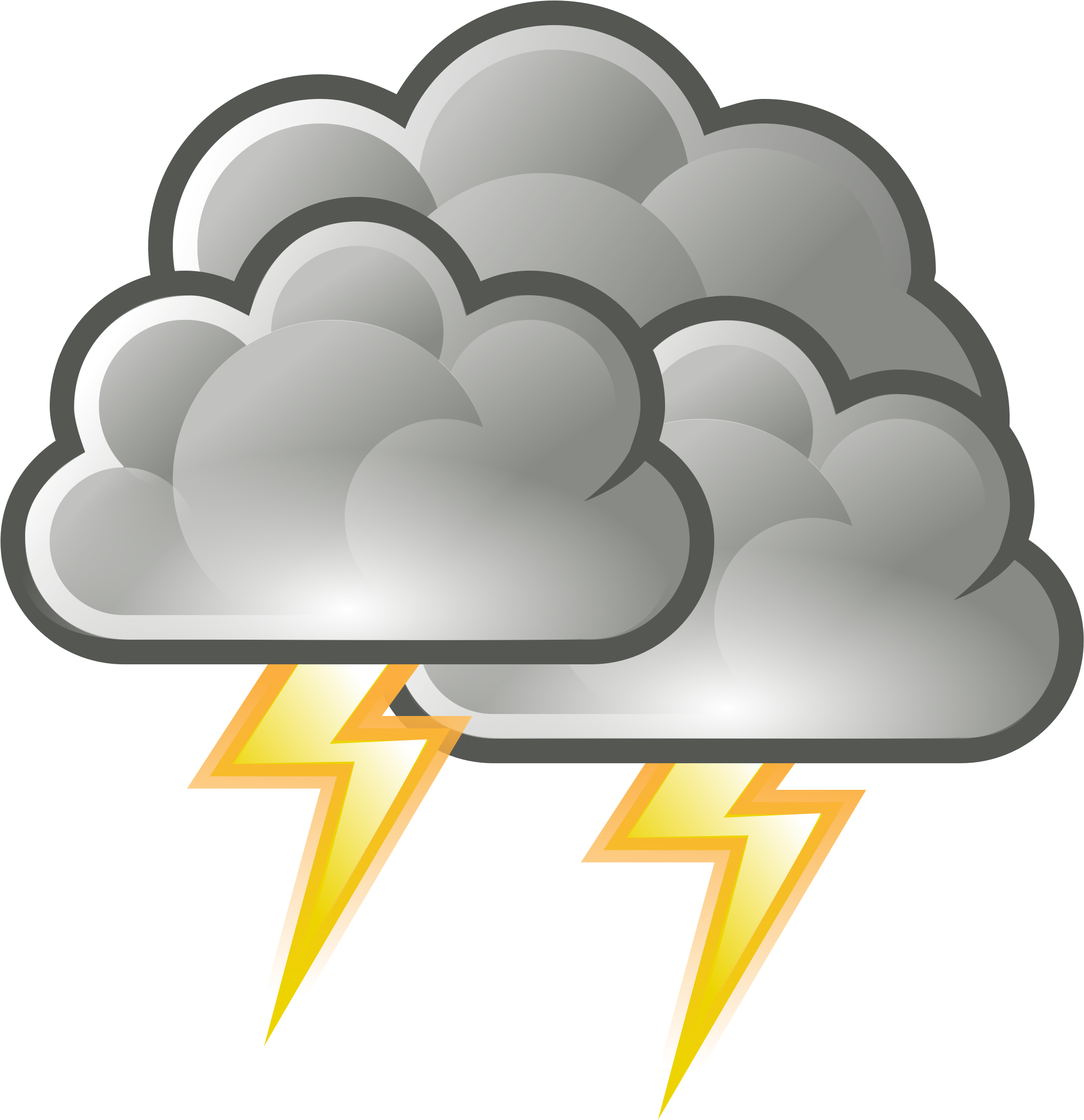 Storm Cloud Clip Art - Weather Symbols Storm.