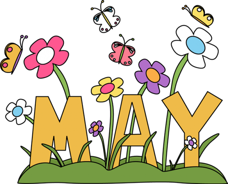 Permalink To Free May Clip Art Camera Clipart - Months Of The Year May (728x589)