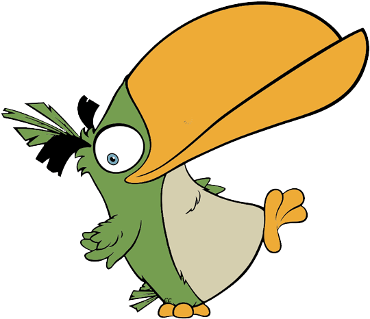 The Angry Birds Movie Clip Art Images - Angry Birds Hal And Bubbles (550x484)