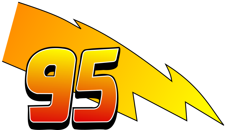 Free Lighting 95 - Lightning Mcqueen 95 Logo (800x457)
